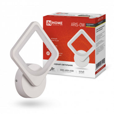 Светильник сд ELEGANT ARISTO-W 15Вт 230В 3000-6500K 1200Лм STEP COLOR белый IN HOME