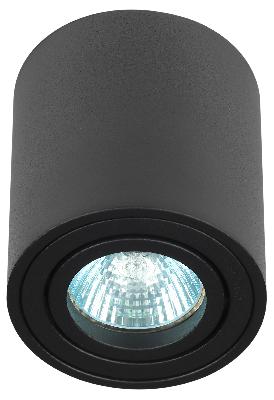 Светильник настенно-потолочный спот ЭРА OL21 BK MR16/GU10, черный, поворотный