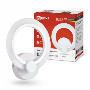 Светильник сд ELEGANT BLISS-W 15Вт 230В 3000-6500K 1200Лм STEP COLOR белый IN HOME
