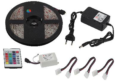 ЭРА Комплект светодиодной ленты 5050kit-14,4-60-12-IP65-RGB-5m (50/600)